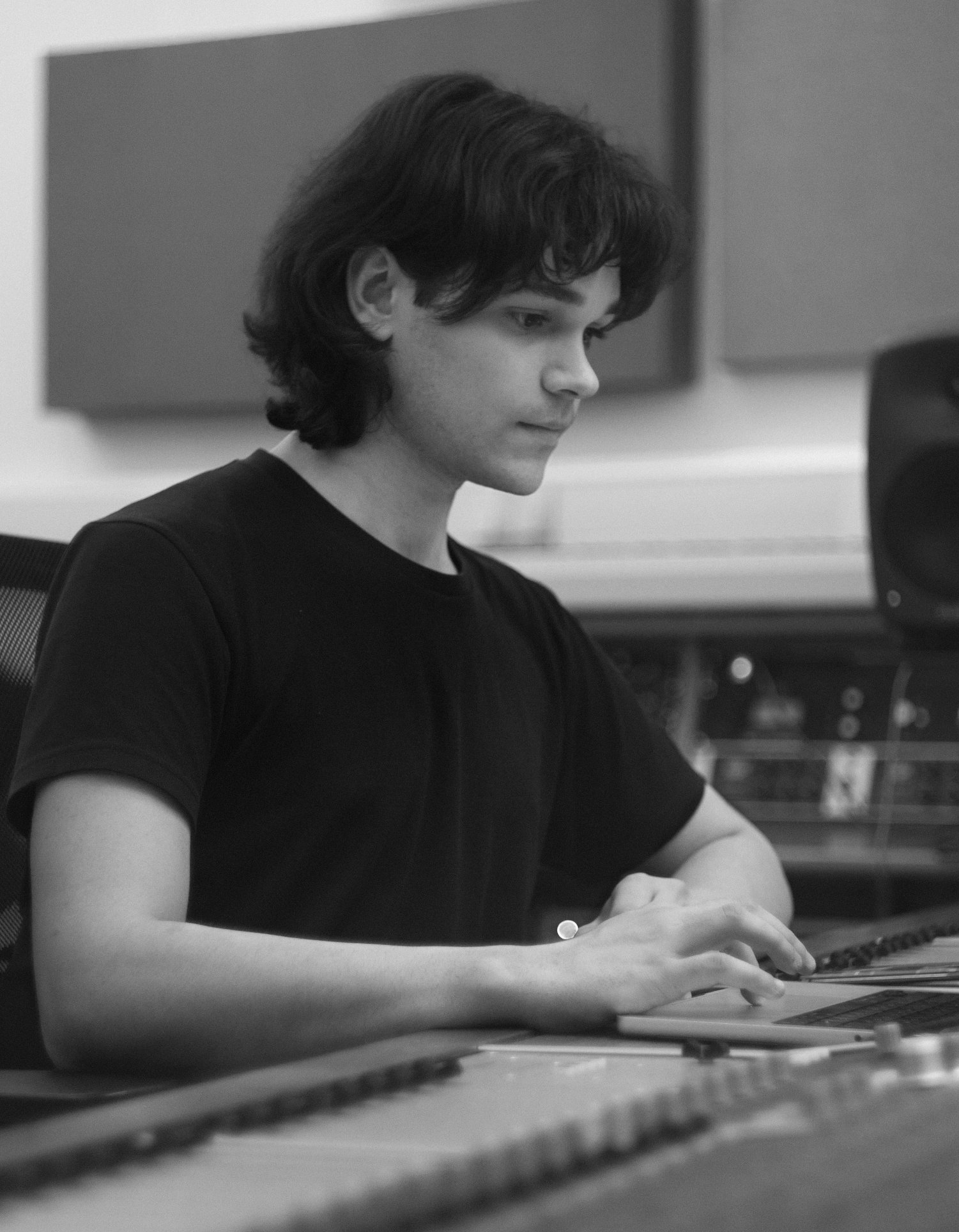 Paulius Levickas in the studio
